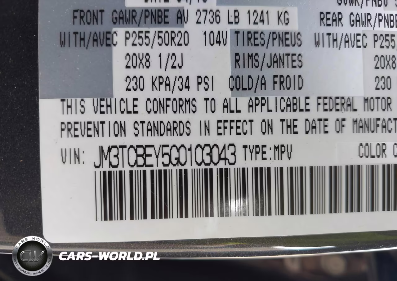 2016 Mazda Cx-9 Signature VIN:JM3TCBEY5G0103043 - 9