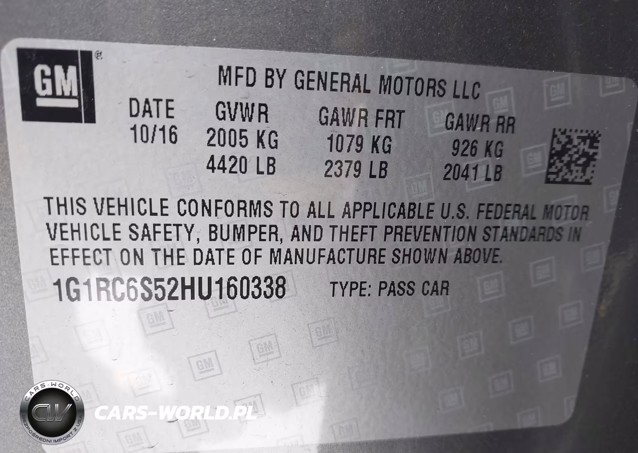 2017 Chevrolet Volt Lt VIN:1G1RC6S52HU160338 - 9