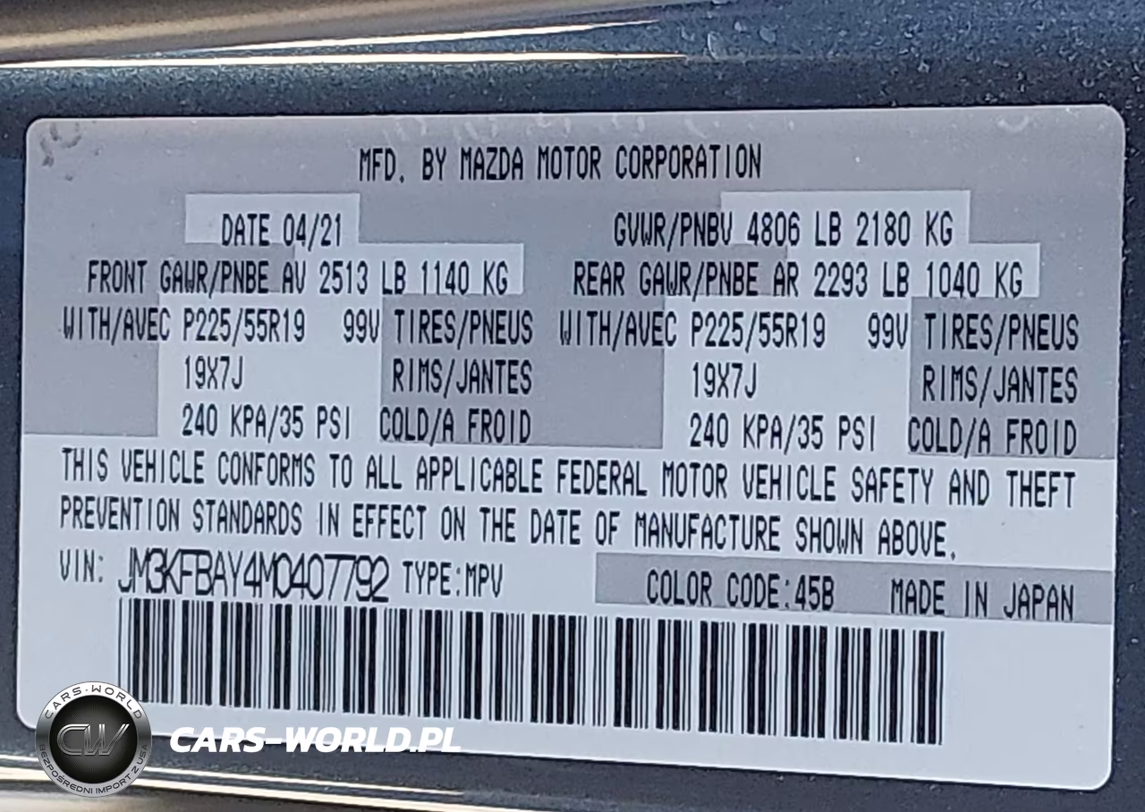 2021 Mazda Cx-5 Grand Touring Reserve VIN:JM3KFBAY4M0407792 - 9
