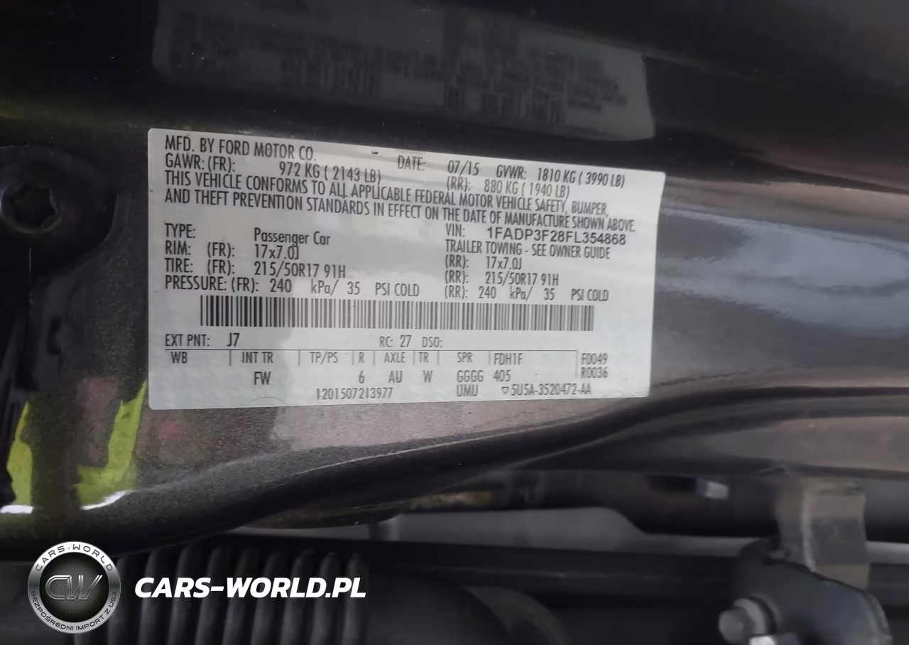 2015 Ford Focus Se VIN:1FADP3F28FL354868 - 9