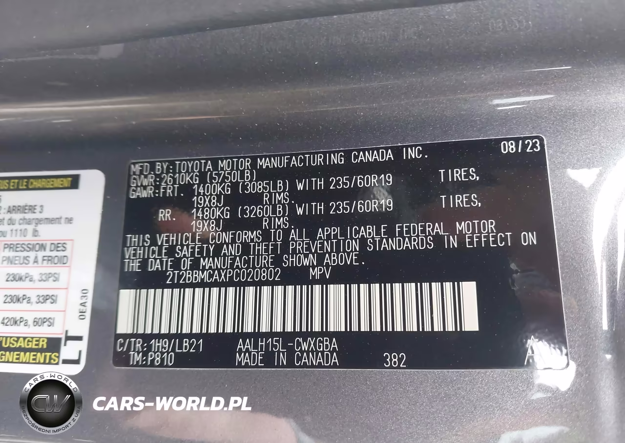 2023 Lexus Rx 350H Premium Plus VIN:2T2BBMCAXPC020802 - 9