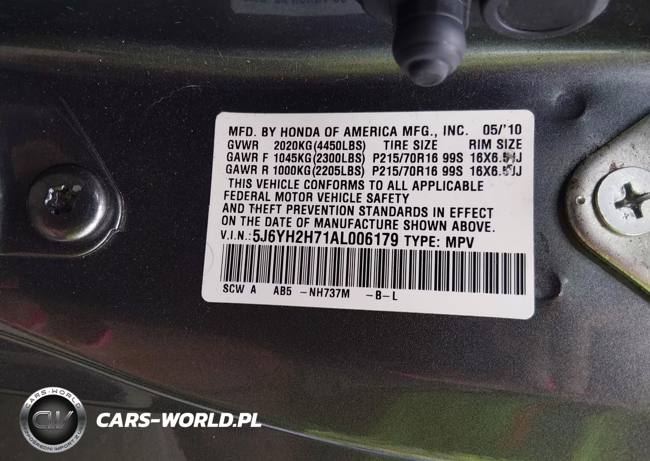 2010 Honda Element Ex VIN:5J6YH2H71AL006179 - 9