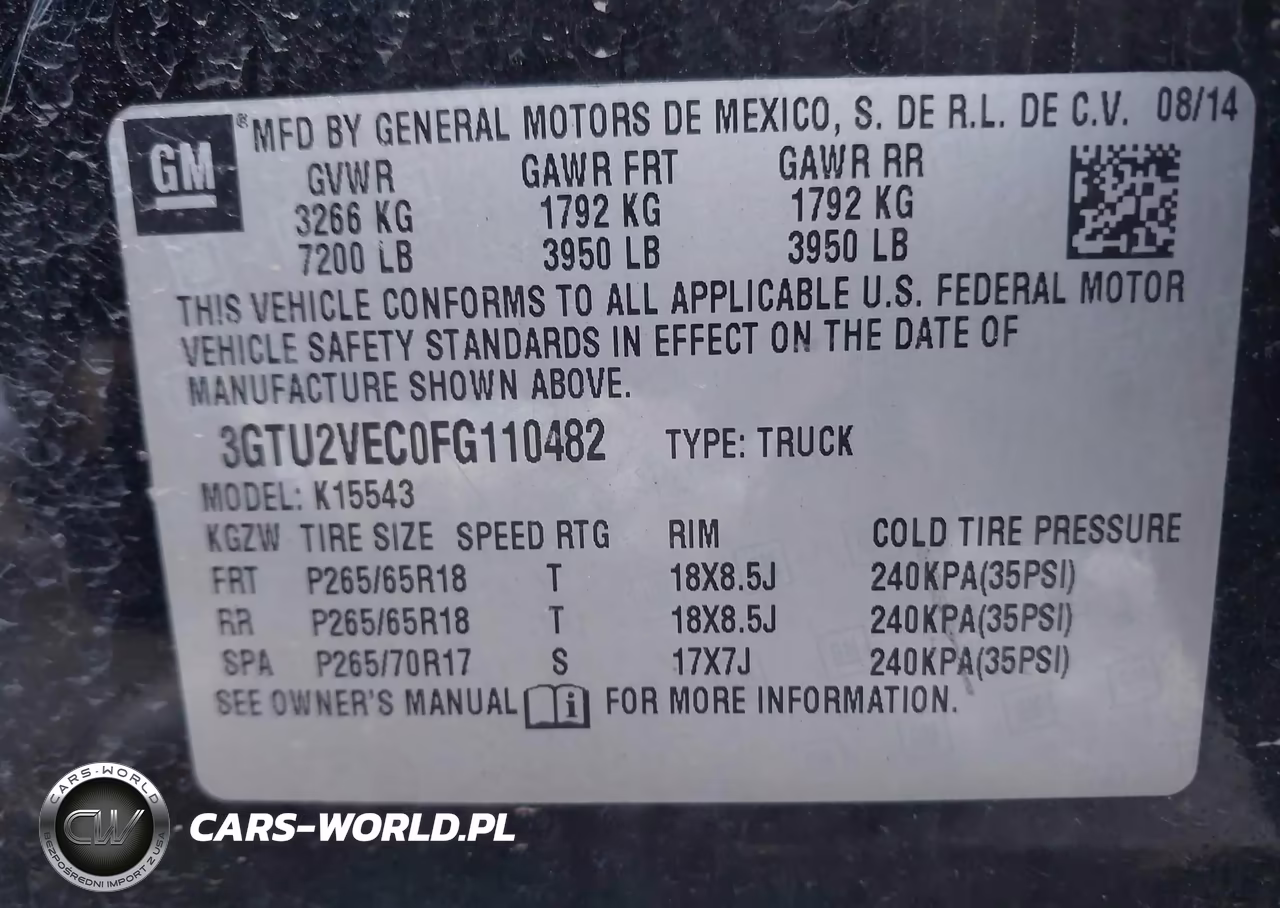 2015 GMC Sierra 1500 Slt VIN:3GTU2VEC0FG110482 - 9