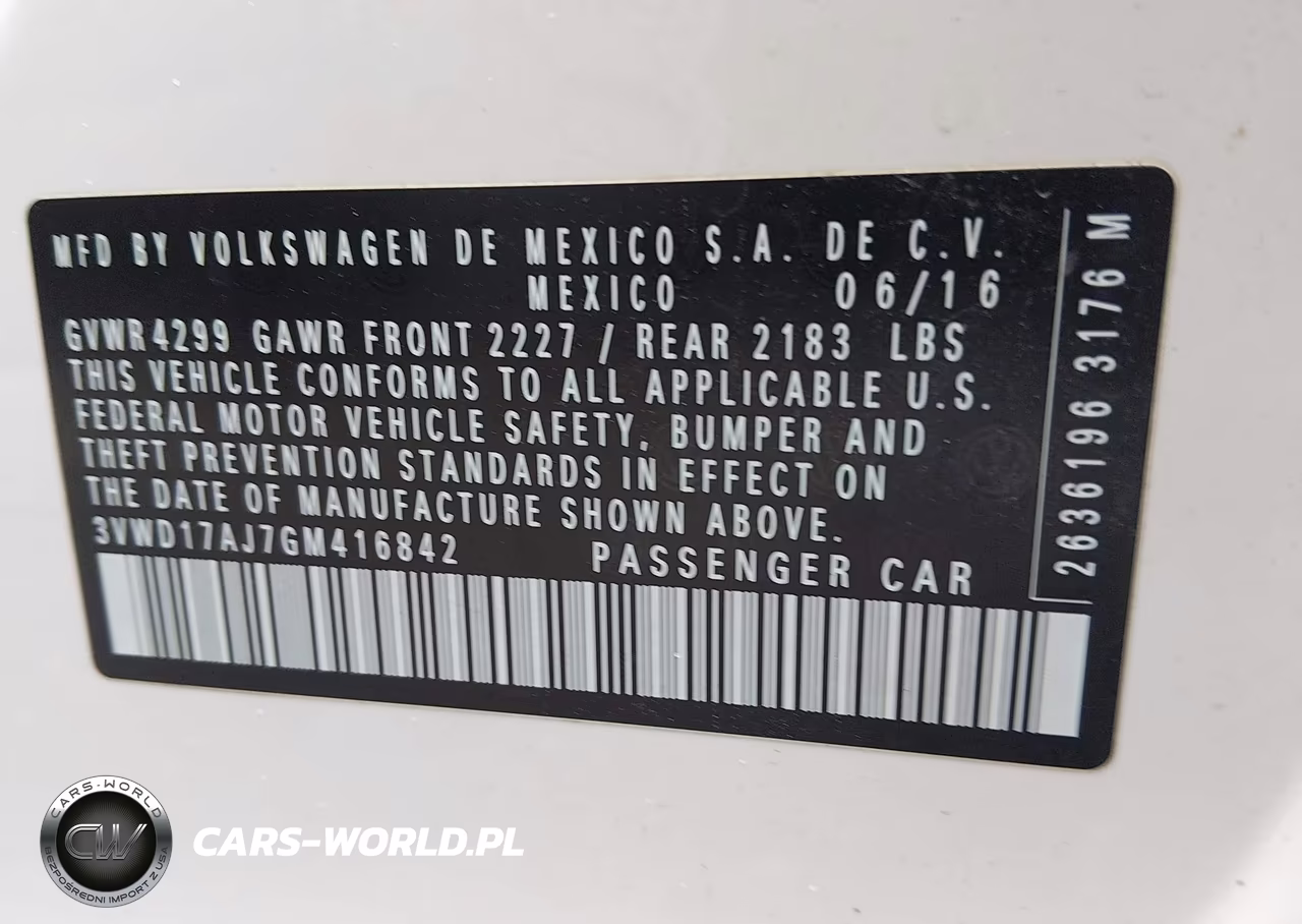 2016 Volkswagen Jetta 1.8T Sport VIN:3VWD17AJ7GM416842 - 9
