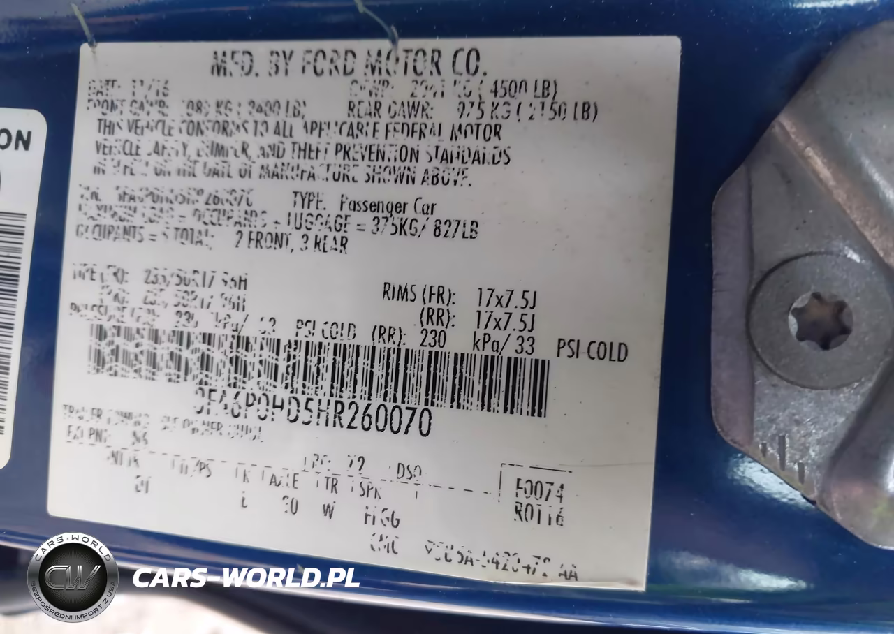 2017 Ford Fusion Se VIN:3FA6P0HD5HR260070 - 9