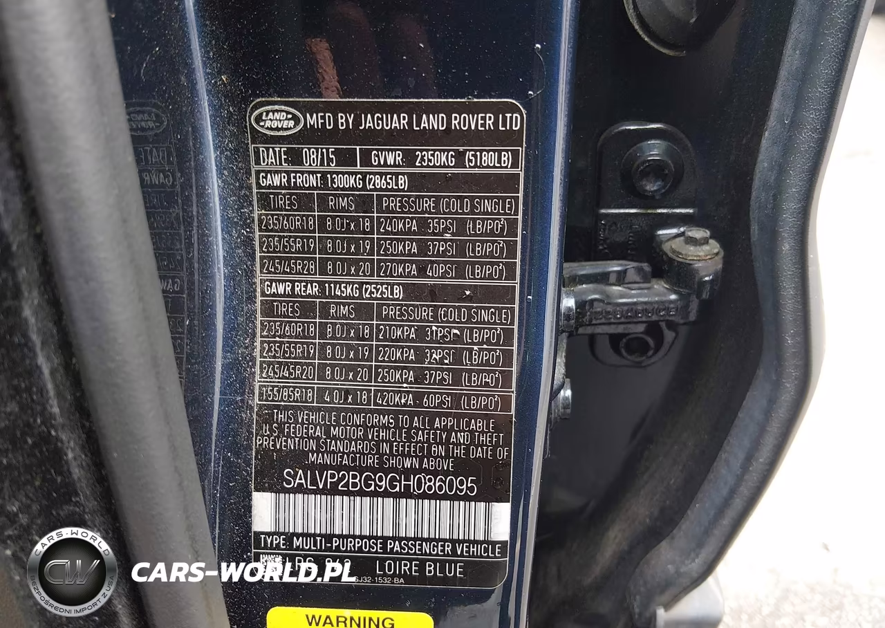 2016 Land Rover Range Rover Evoque Se-Se Premium VIN:SALVP2BG9GH086095 - 9