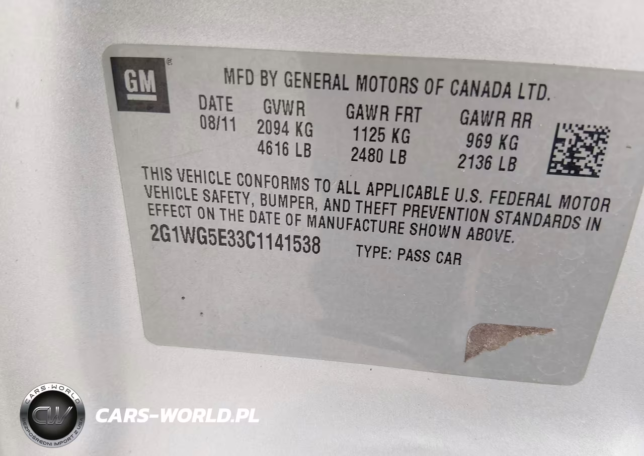 2012 Chevrolet Impala Lt VIN:2G1WG5E33C1141538 - 9