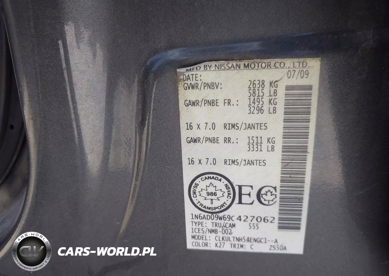 2009 Nissan Frontier Le VIN:1N6AD09W69C427062 - 9