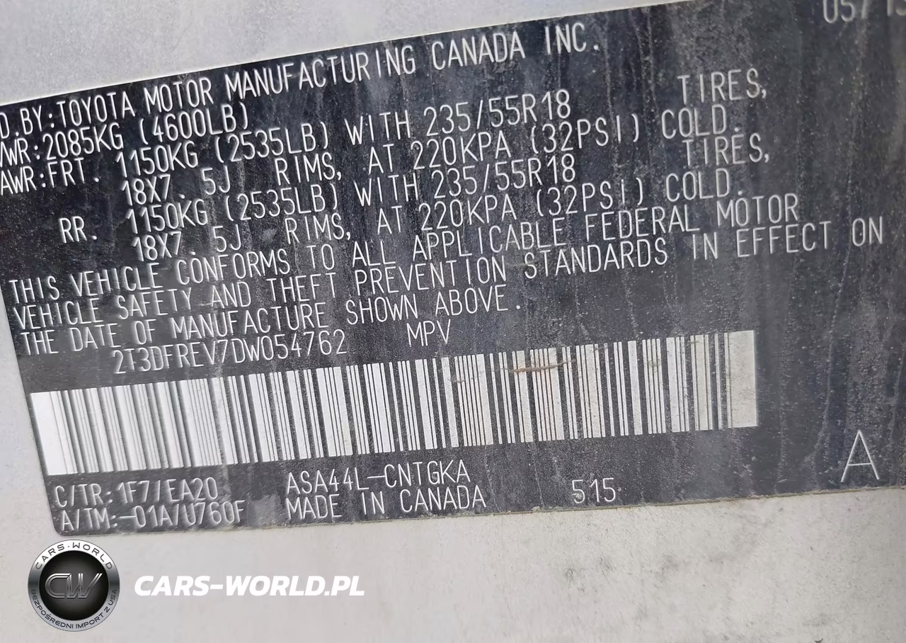 2013 Toyota Rav4 Limited VIN:2T3DFREV7DW054762 - 9