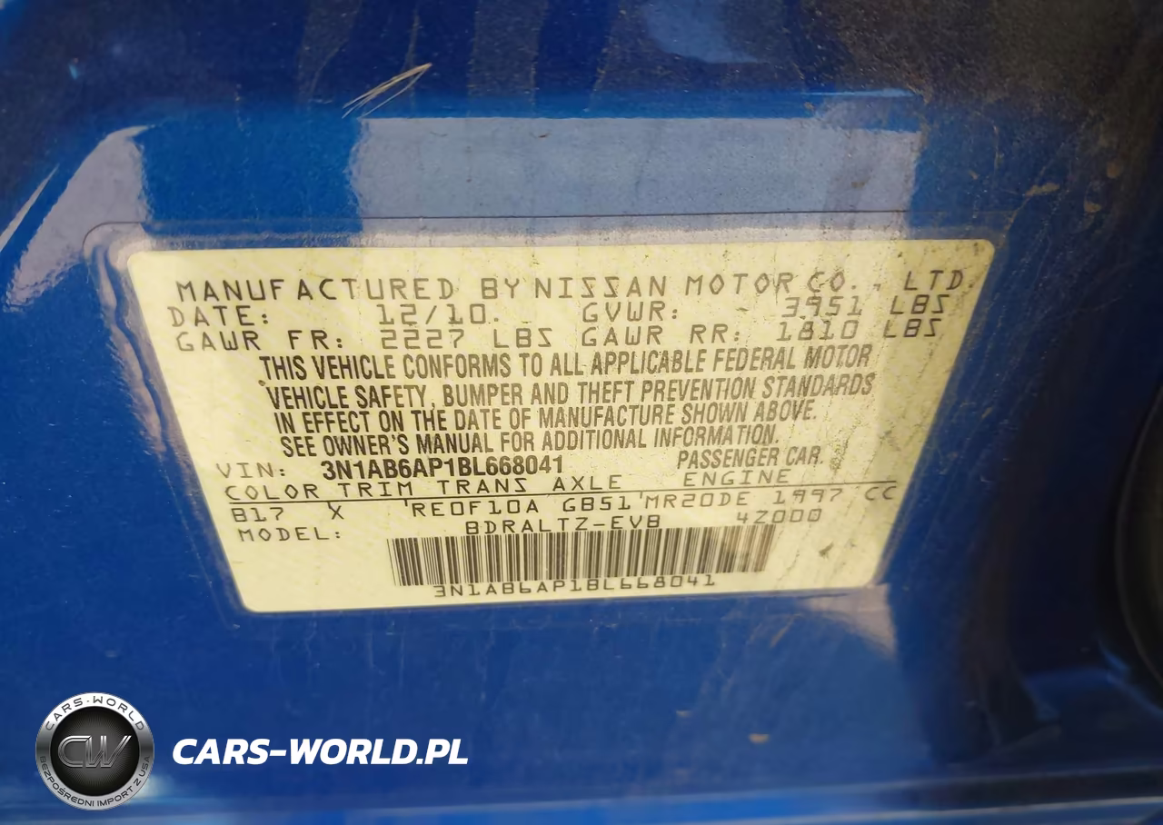 2011 Nissan Sentra 2.0Sr VIN:3N1AB6AP1BL668041 - 9