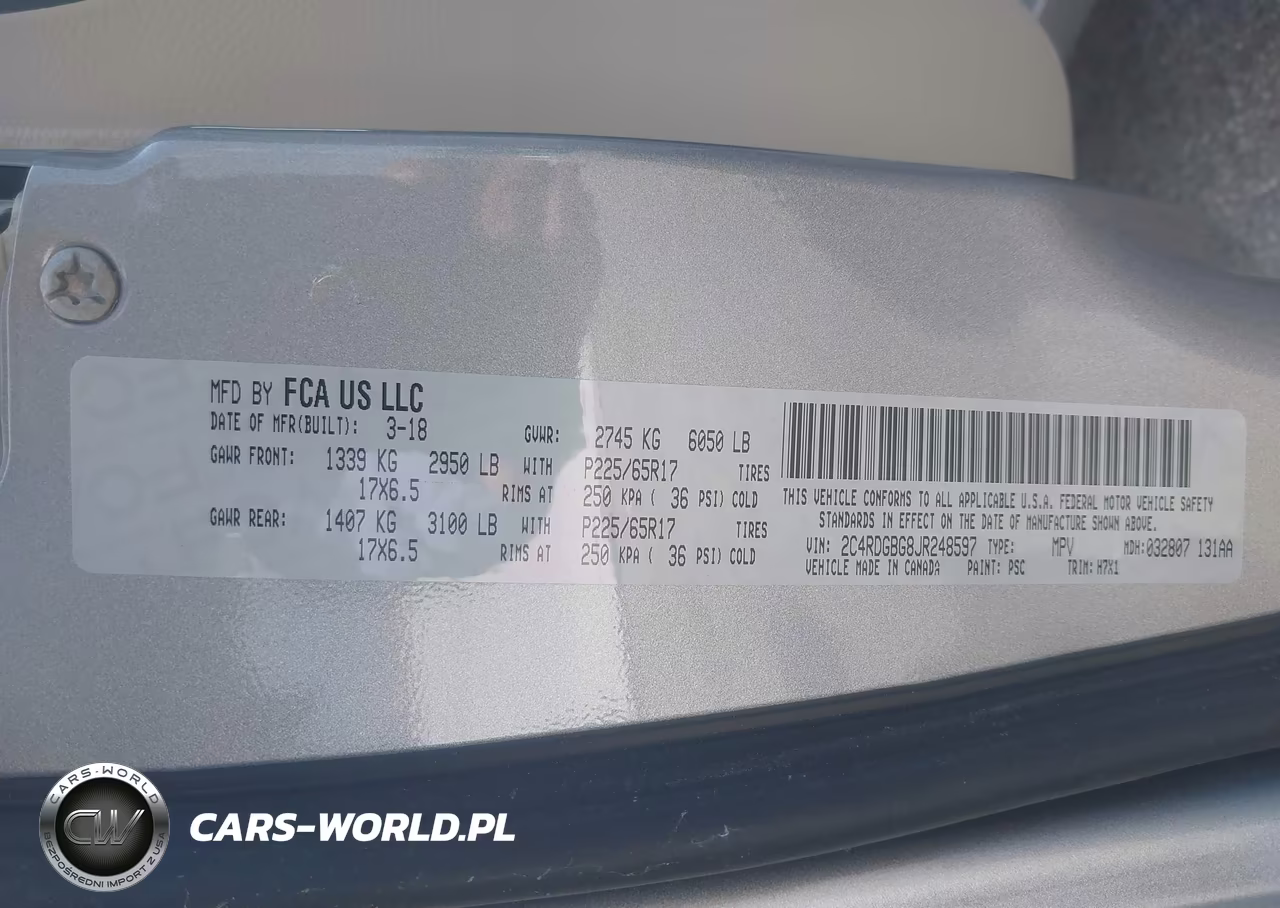 2018 Dodge Grand Caravan Se VIN:2C4RDGBG8JR248597 - 9