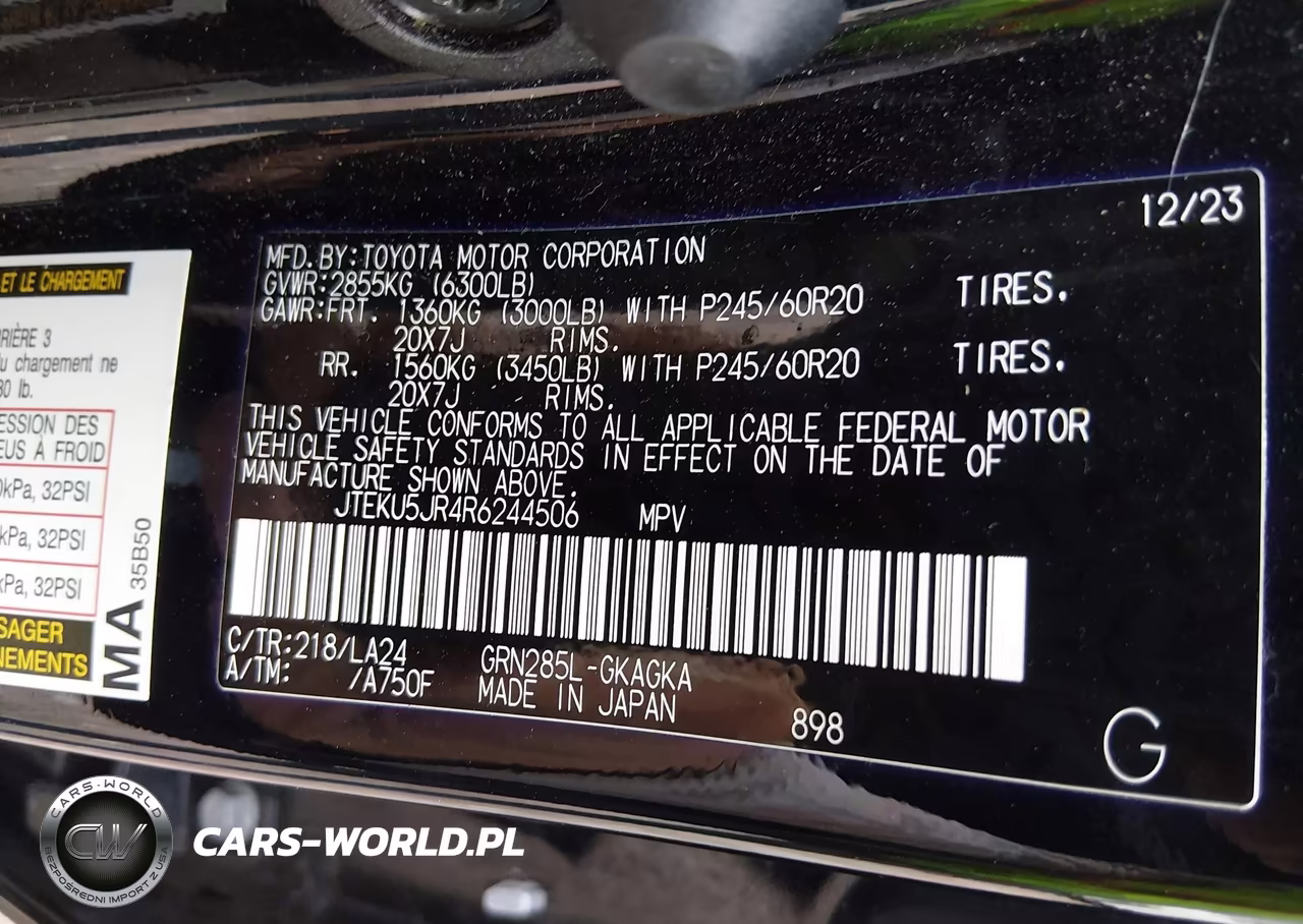 2024 Toyota 4Runner Limited VIN:JTEKU5JR4R6244506 - 9