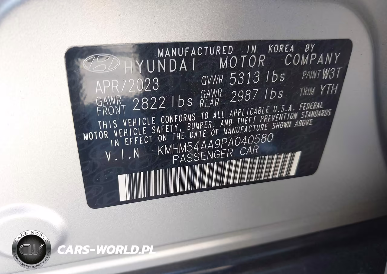 2023 Hyundai Ioniq 6 Limited VIN:KMHM54AA9PA040580 - 9