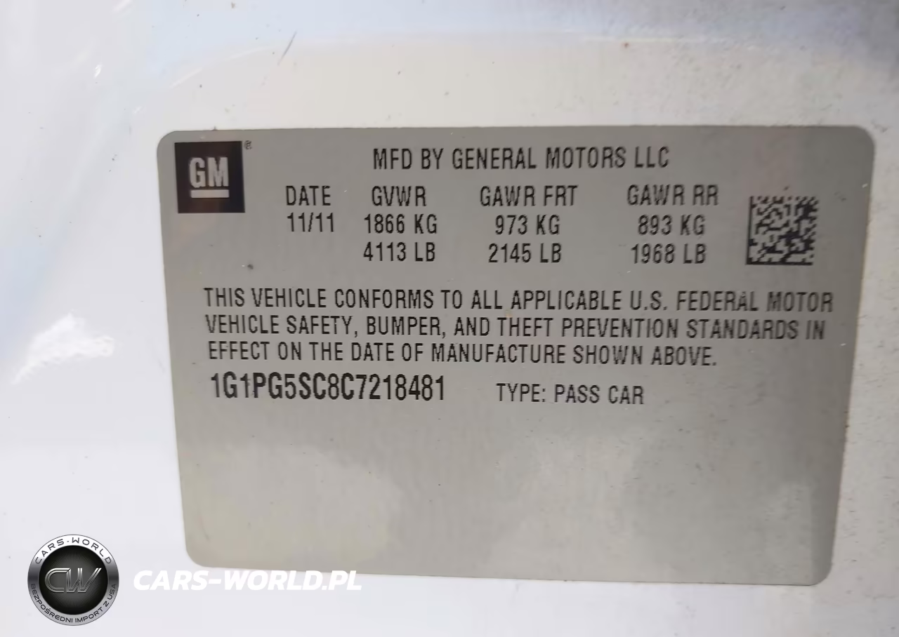 2012 Chevrolet Cruze 2Lt VIN:1G1PG5SC8C7218481 - 9