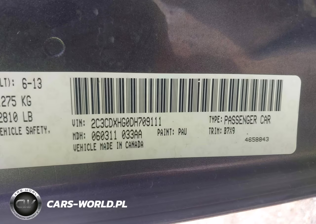 2013 Dodge Charger Sxt VIN:2C3CDXHG0DH709111 - 9