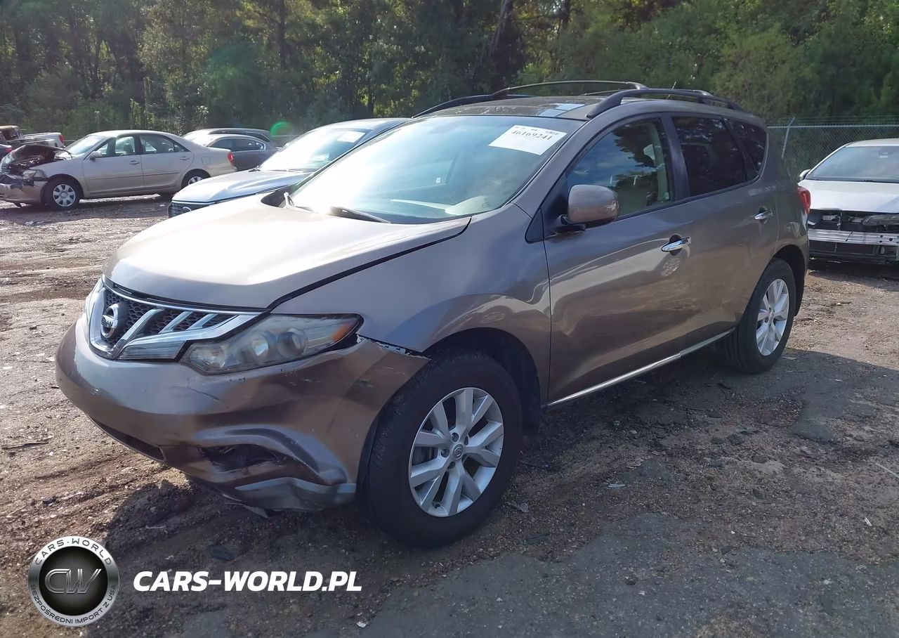 2012 Nissan Murano Sl VIN:JN8AZ1MU4CW117700 - 2