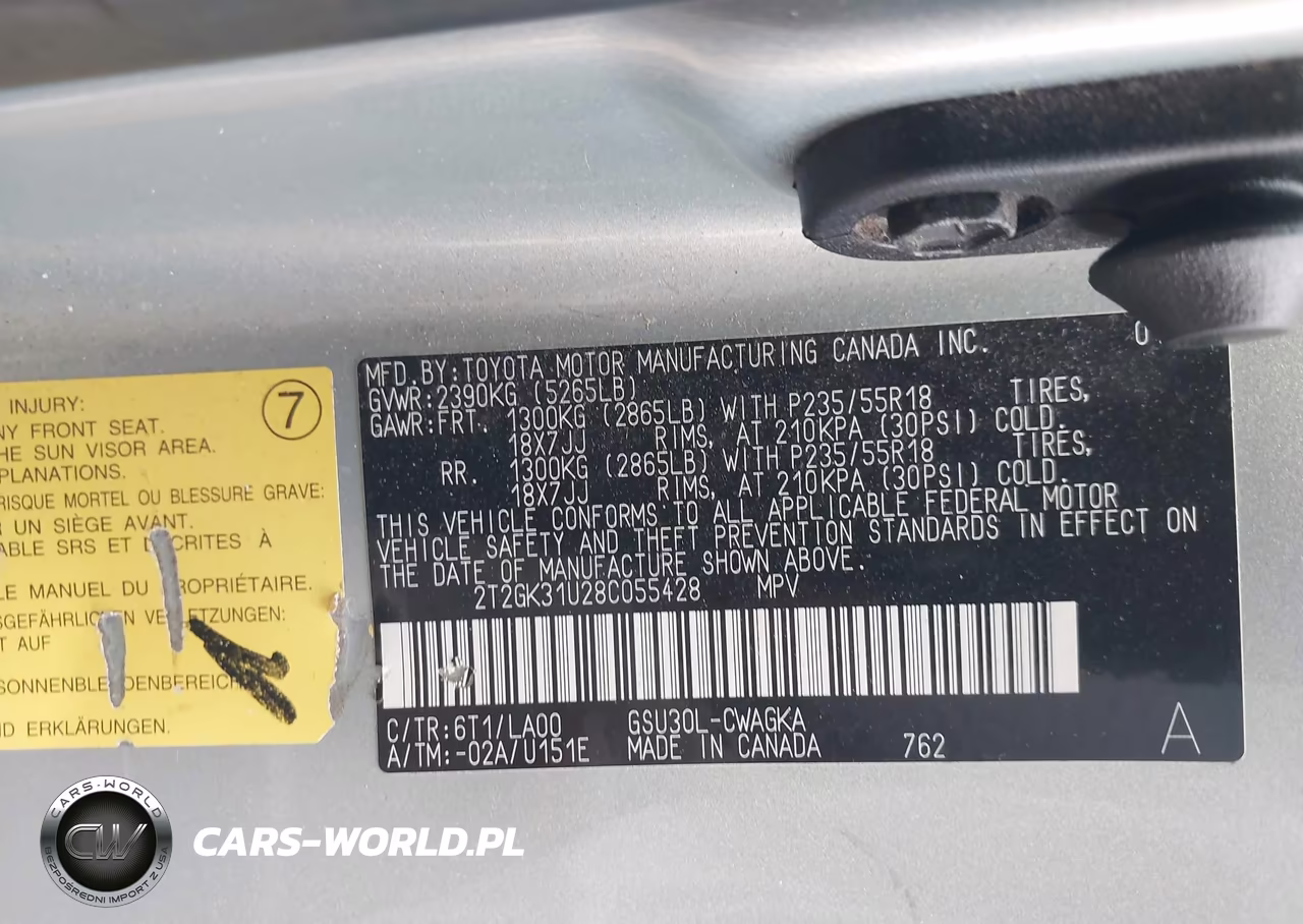 2008 Lexus Rx 350 VIN:2T2GK31U28C055428 - 9