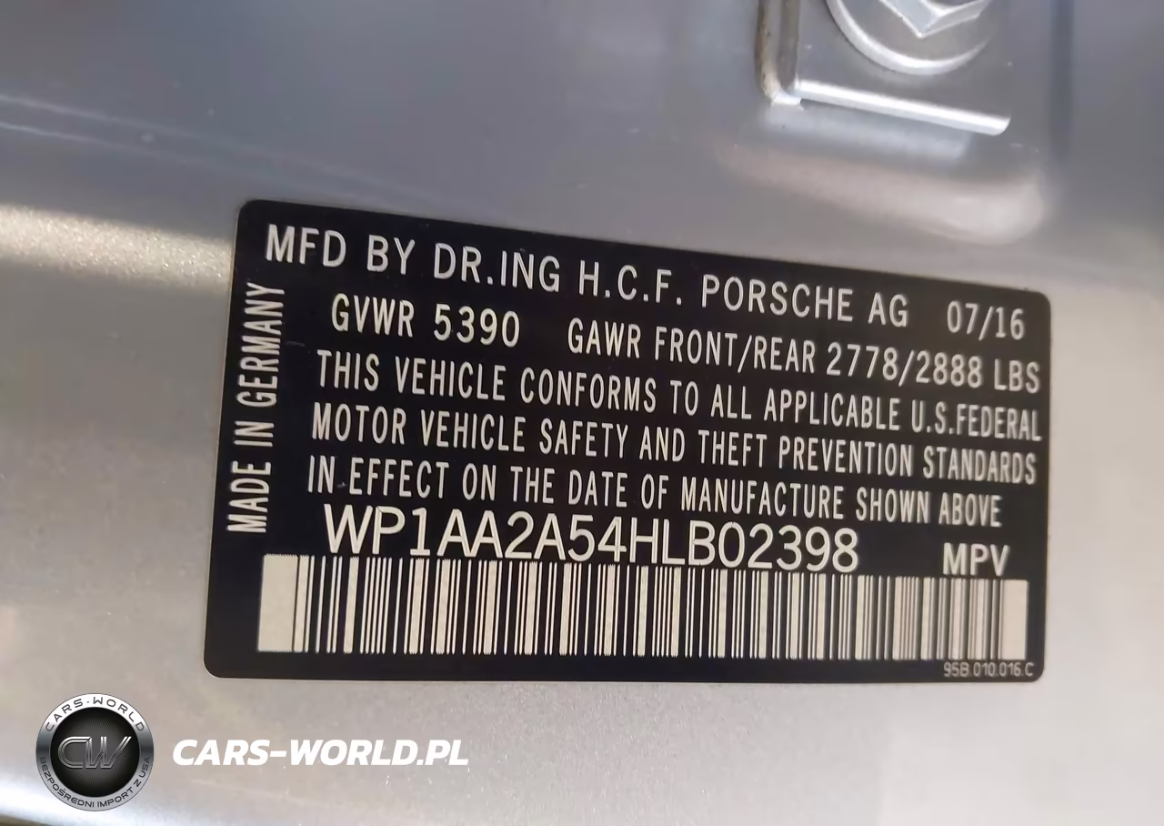 2017 Porsche Macan VIN:WP1AA2A54HLB02398 - 9