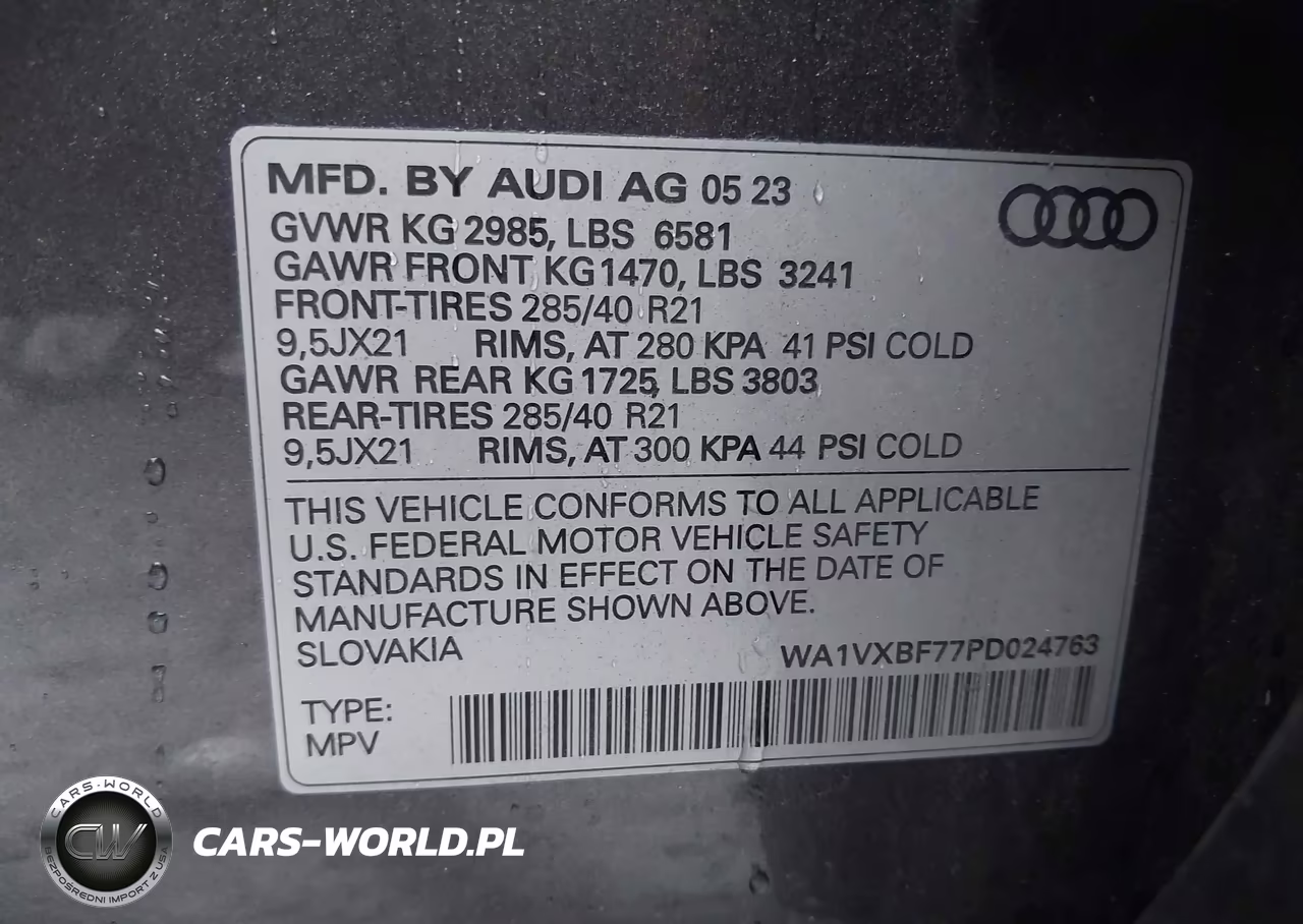 2023 Audi Q7 Prestige 55 Tfsi Quattro Tiptronic VIN:WA1VXBF77PD024763 - 9