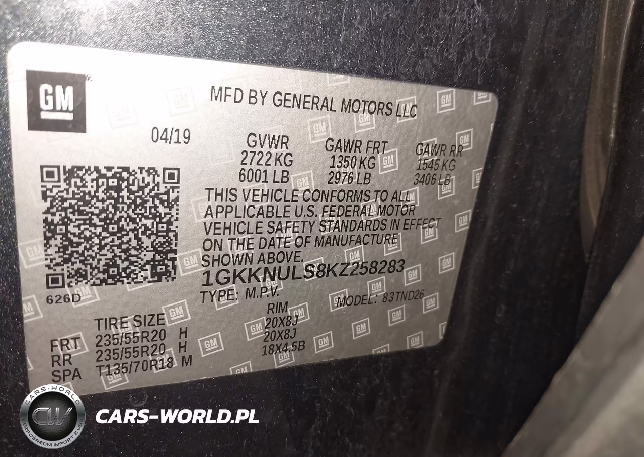 2019 GMC Acadia Slt-1 VIN:1GKKNULS8KZ258283 - 9