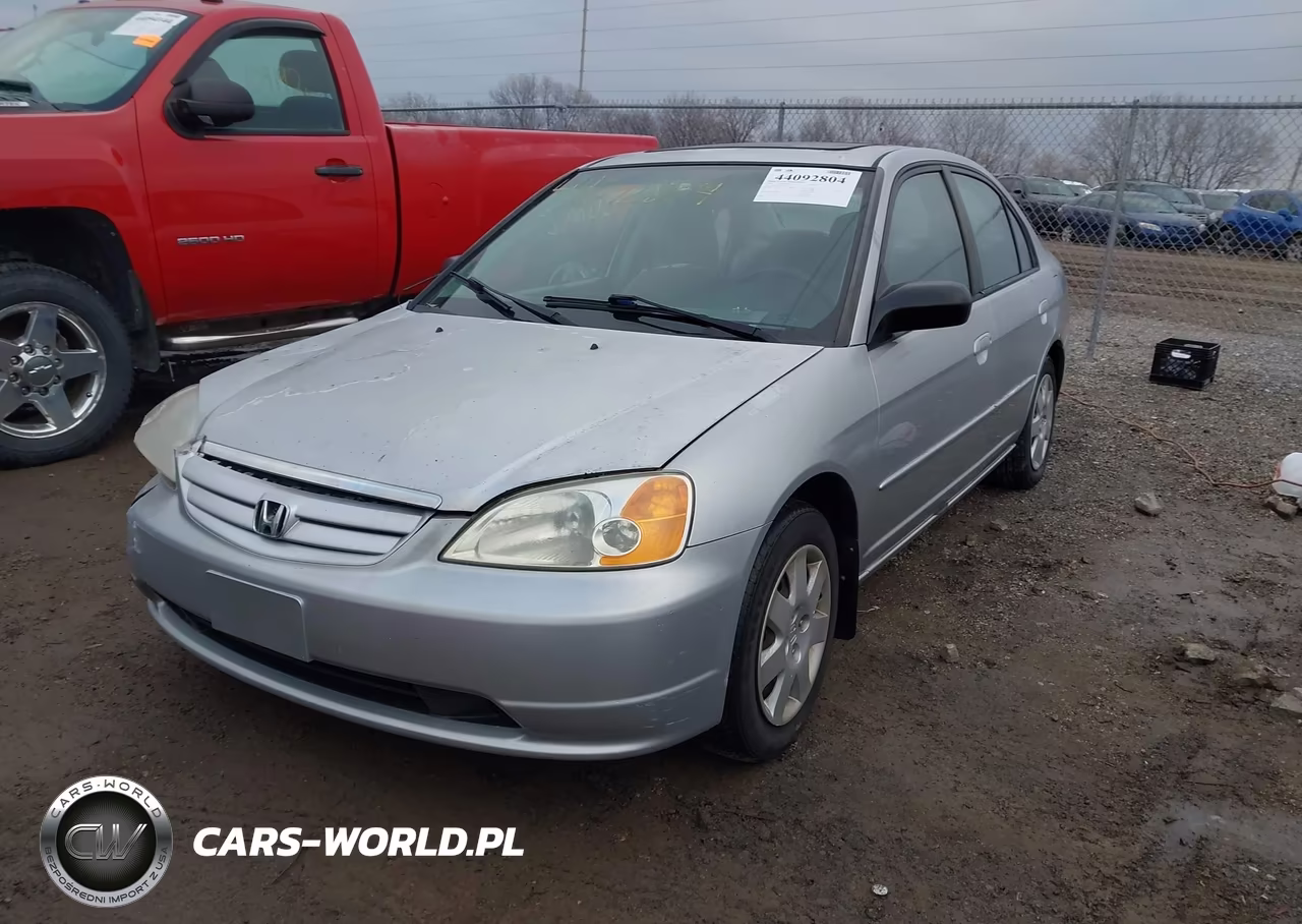 2001 Honda Civic Ex VIN:1HGES25791L077551 - 2