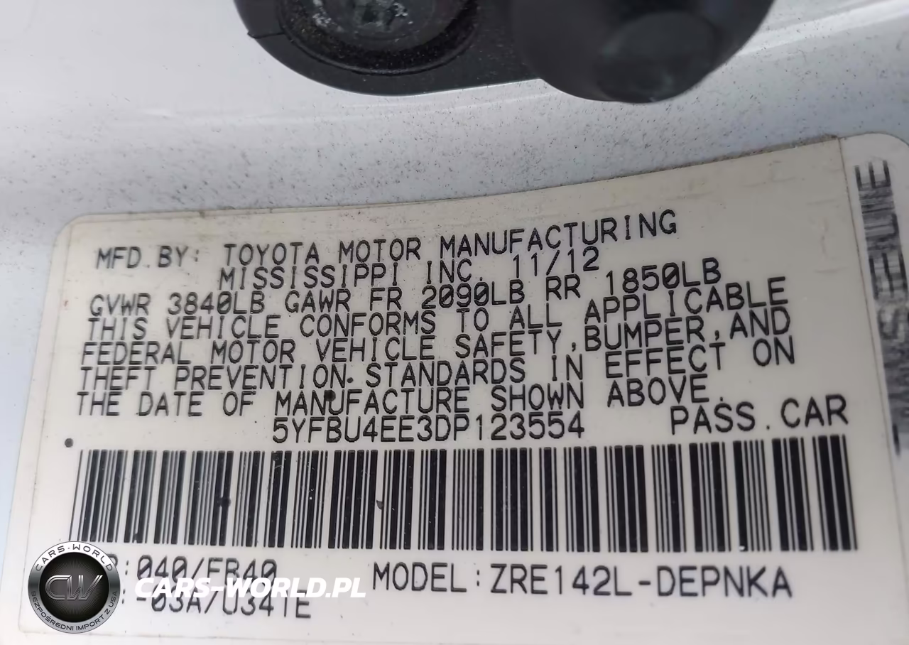 2013 Toyota Corolla Le VIN:5YFBU4EE3DP123554 - 9