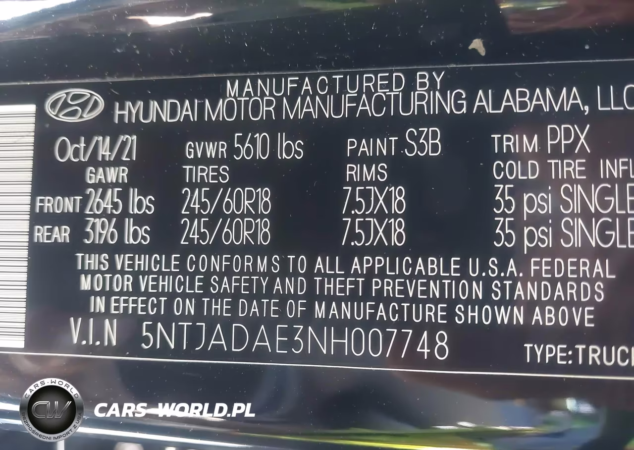 2022 Hyundai Santa Cruz Se VIN:5NTJADAE3NH007748 - 9
