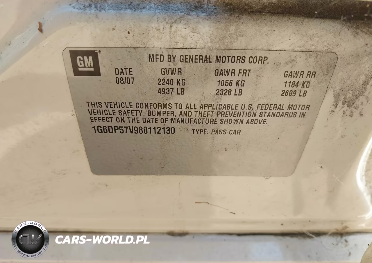 2008 Cadillac Cts Standard VIN:1G6DP57V980112130 - 9