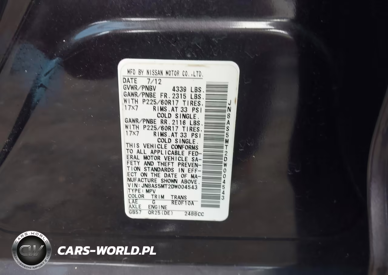 2013 Nissan Rogue Sv VIN:JN8AS5MT2DW004543 - 9