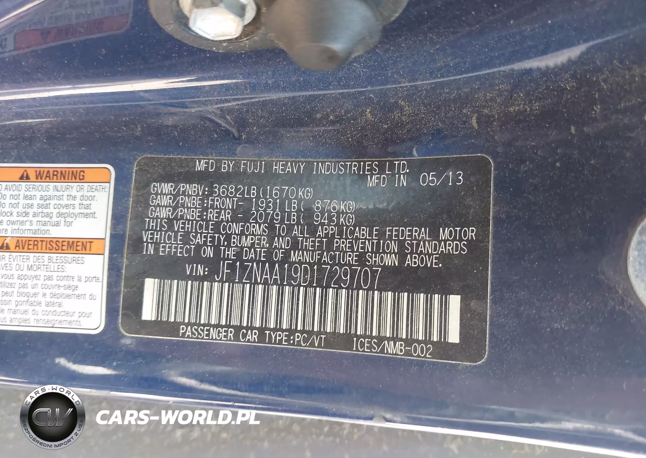 2013 Scion Fr-S VIN:JF1ZNAA19D1729707 - 9