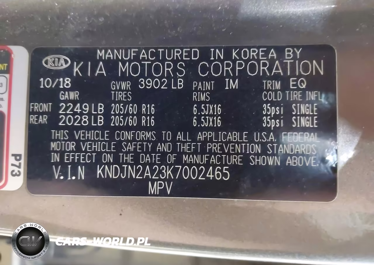 2019 Kia Soul VIN:KNDJN2A23K7002465 - 9