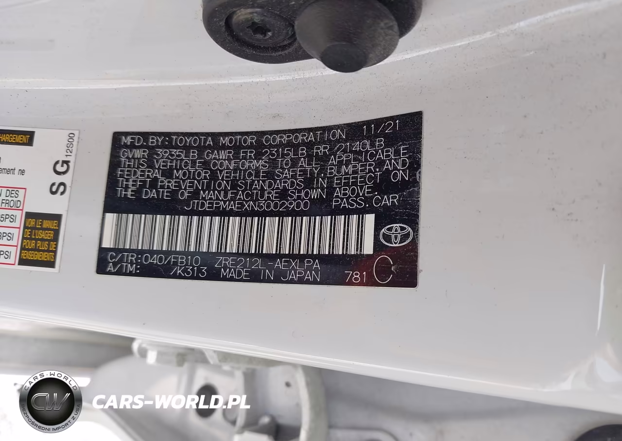 2022 Toyota Corolla Le VIN:JTDEPMAEXN3002900 - 9