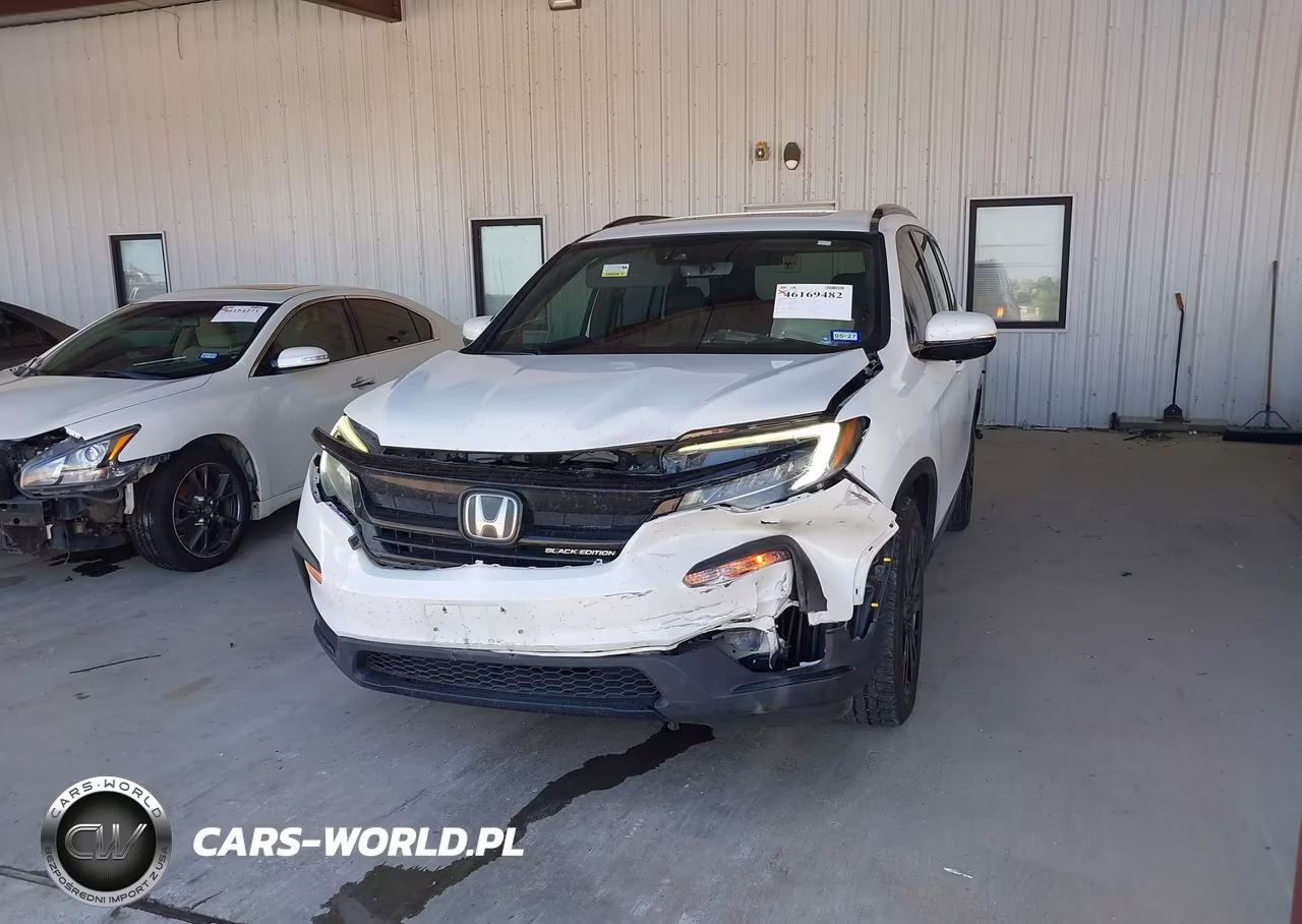 2021 Honda Pilot Awd Black Edition VIN:5FNYF6H75MB042189 - 2