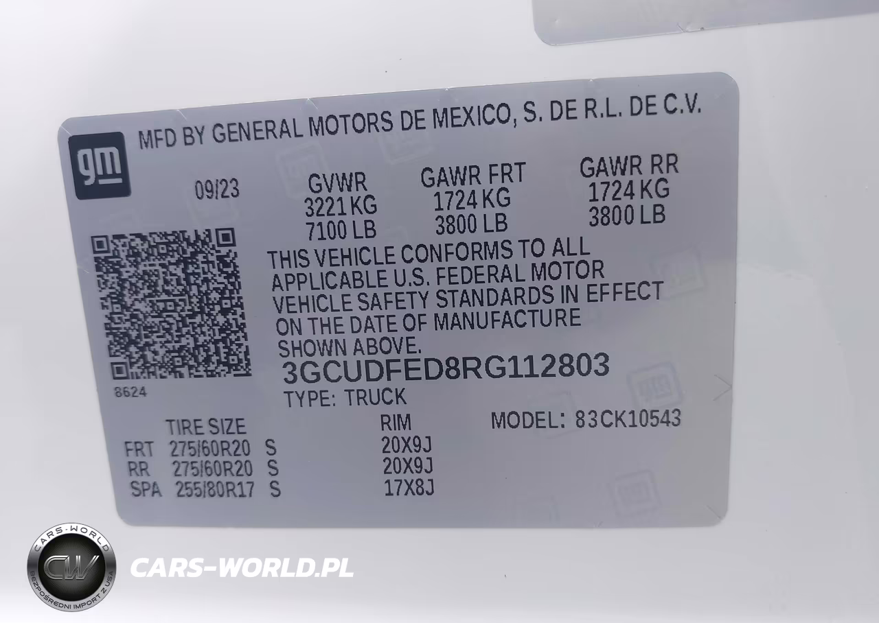 2024 Chevrolet Silverado 1500 4Wd Short Bed Lt Trail Boss VIN:3GCUDFED8RG112803 - 9