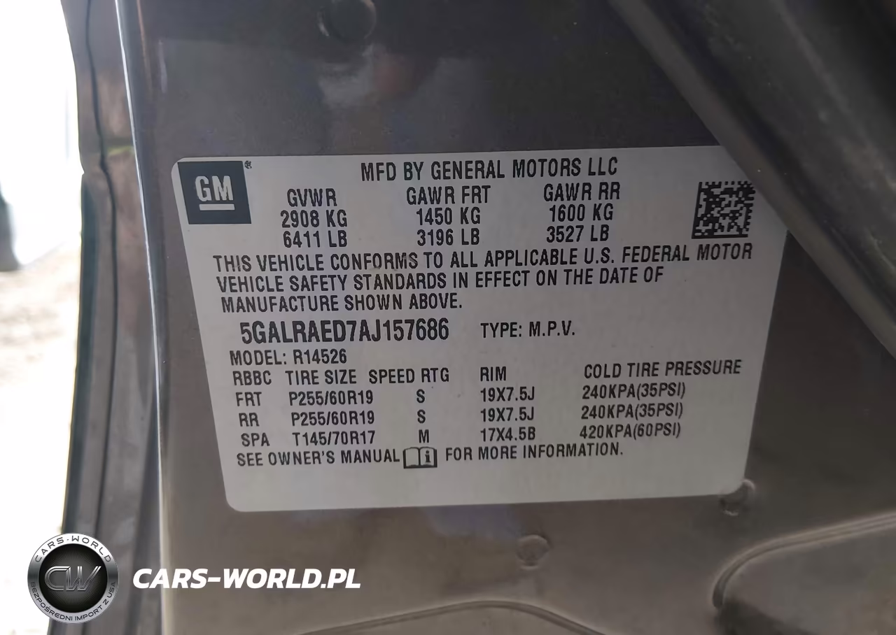 2010 Buick Enclave Cx VIN:5GALRAED7AJ157686 - 9