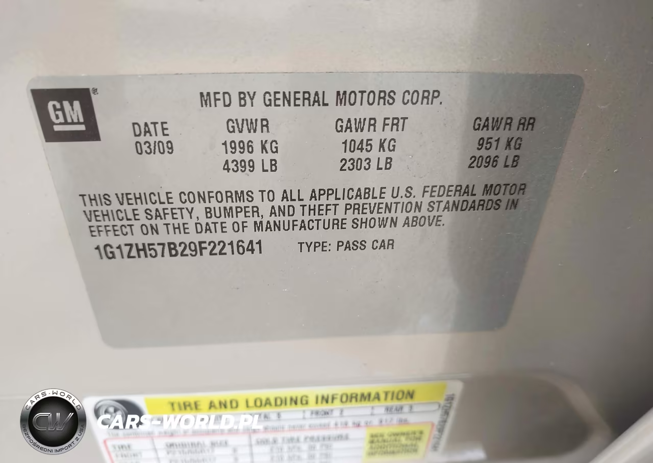 2009 Chevrolet Malibu Lt VIN:1G1ZH57B29F221641 - 9