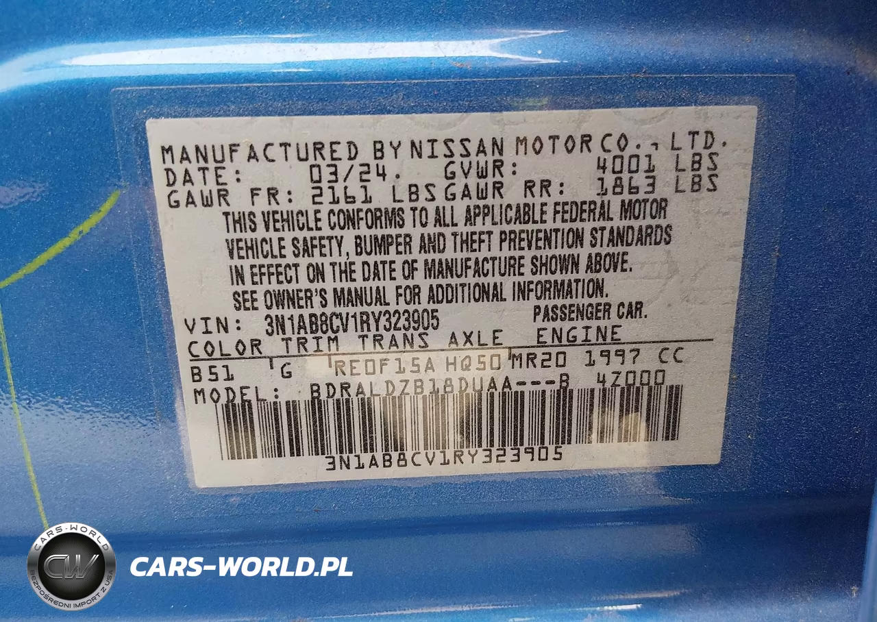2024 Nissan Sentra Sv Xtronic Cvt VIN:3N1AB8CV1RY323905 - 9