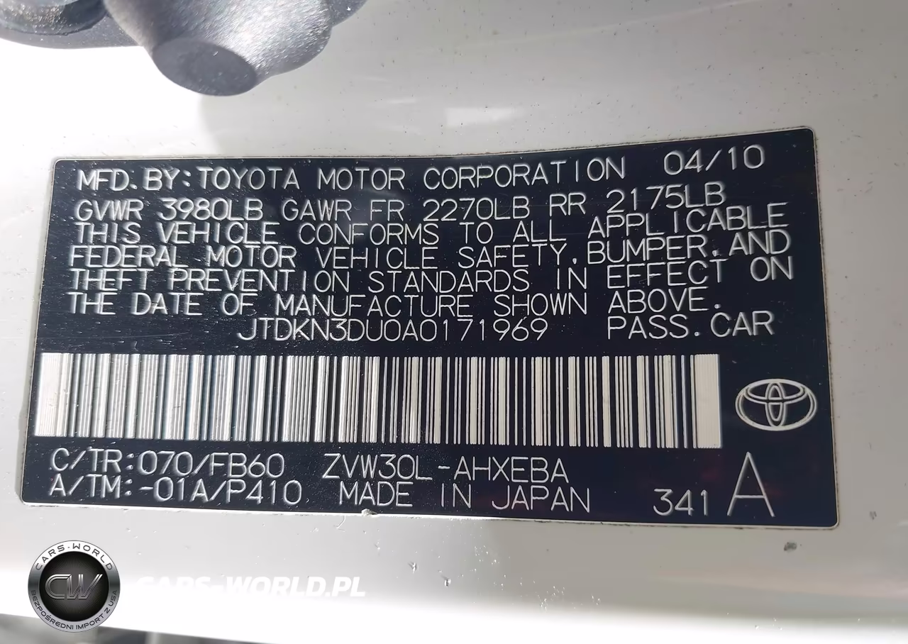2010 Toyota Prius Iii VIN:JTDKN3DU0A0171969 - 9