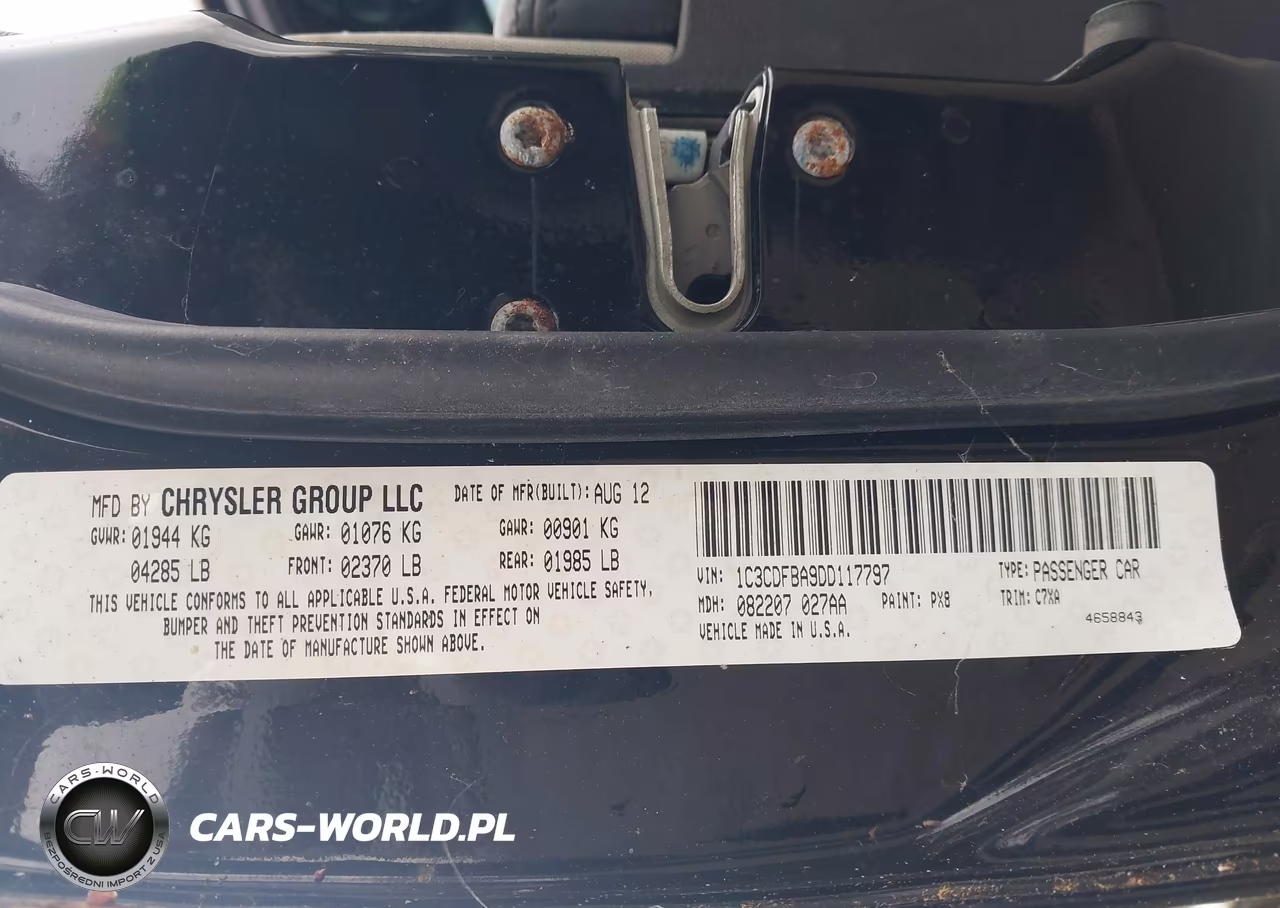 2013 Dodge Dart Rallye VIN:1C3CDFBA9DD117797 - 9