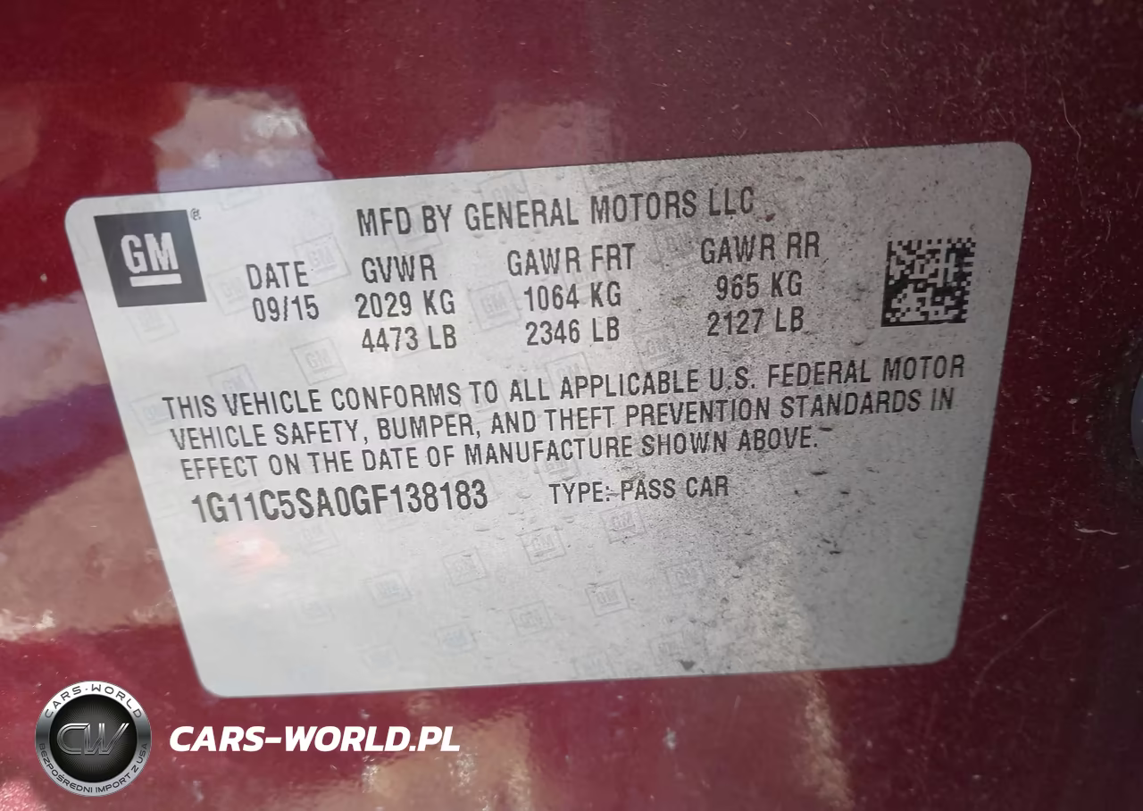 2016 Chevrolet Malibu Limited Lt VIN:1G11C5SA0GF138183 - 9