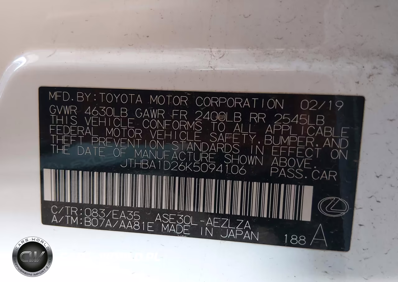 2019 Lexus Is 300 VIN:JTHBA1D26K5094106 - 9