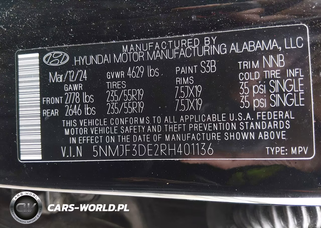 2024 Hyundai Tucson Sel VIN:5NMJF3DE2RH401136 - 9