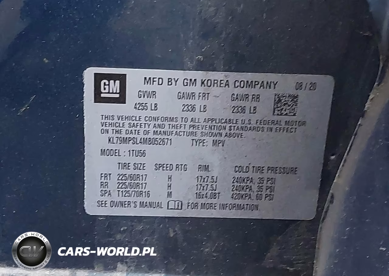 2021 Chevrolet Trailblazer Fwd Lt VIN:KL79MPSL4MB052671 - 9