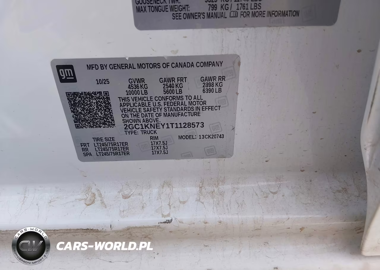 2026 Chevrolet Silverado 2500 Hd , Standard Bed, Lt, 4Wd VIN:2GC1KNEY1T1128573 - 9