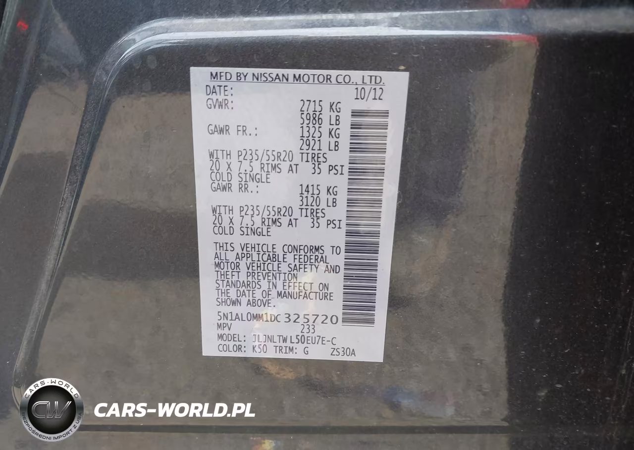 2013 Infiniti Jx35 VIN:5N1AL0MM1DC325720 - 9