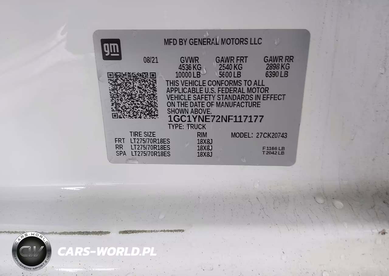 2022 Chevrolet Silverado 2500Hd 4Wd Standard Bed Lt VIN:1GC1YNE72NF117177 - 9