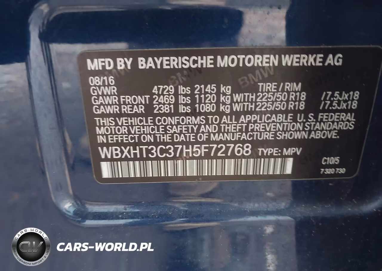 2017 BMW X1 xDrive28I VIN:WBXHT3C37H5F72768 - 9