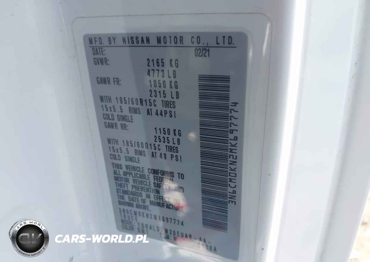 2021 Nissan Nv200 Cargo S Xtronic Cvt VIN:3N6CM0KN2MK697774 - 9