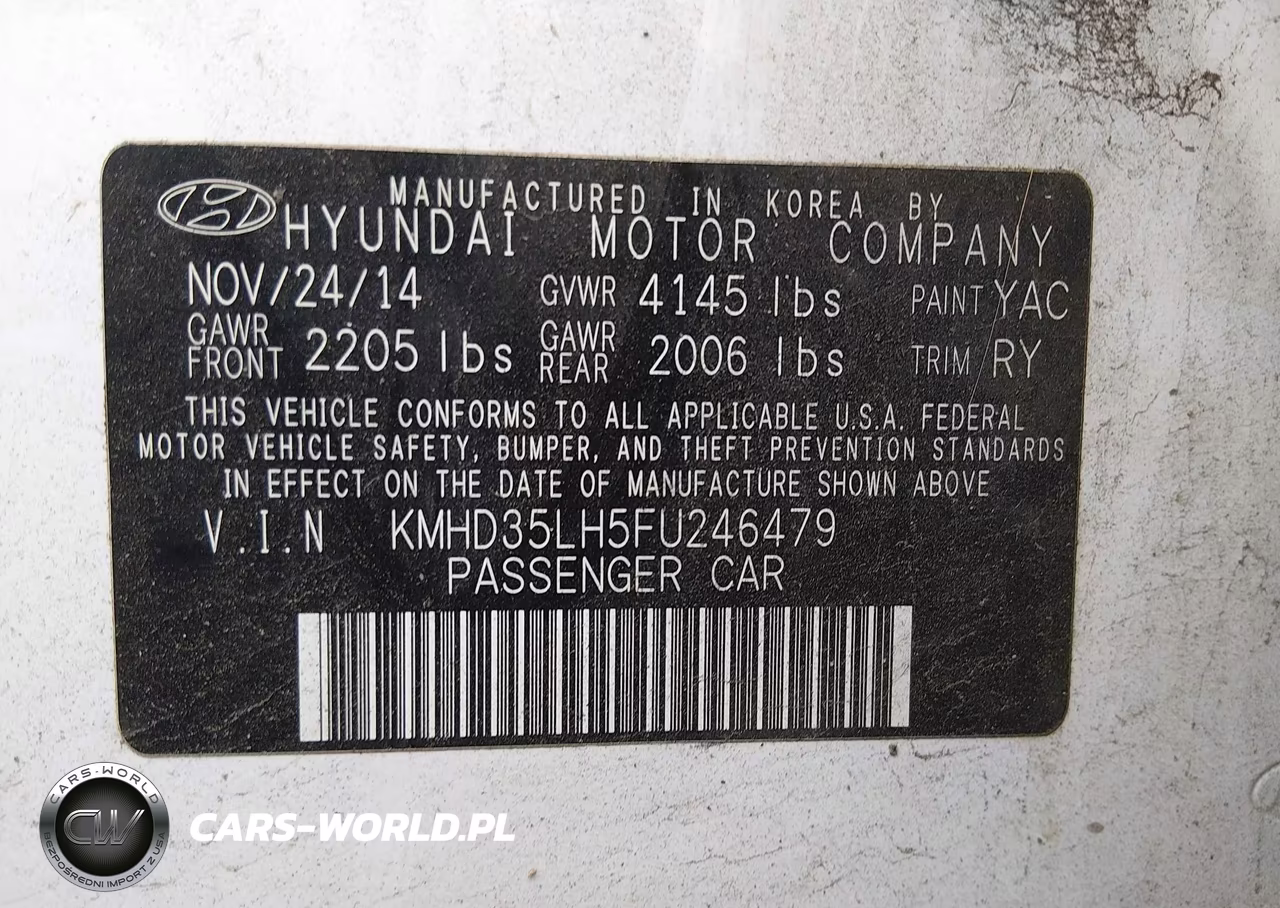 2015 Hyundai Elantra Gt VIN:KMHD35LH5FU246479 - 9