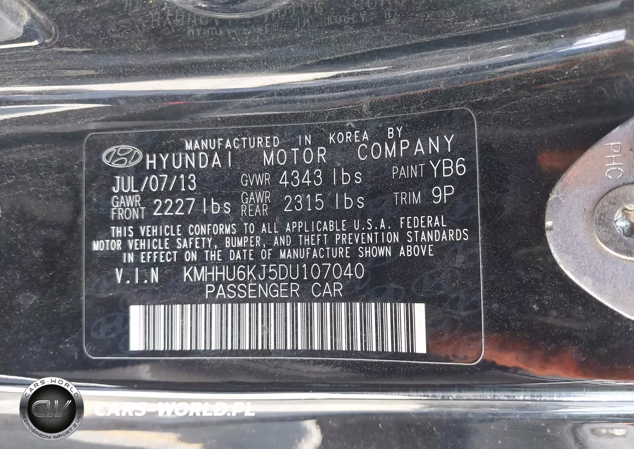 2013 Hyundai Genesis 3.8 Track VIN:KMHHU6KJ5DU107040 - 9